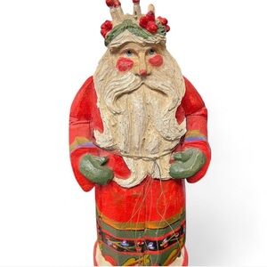 VINTAGE HOUSE OF HATTEN 1991 SANTA ST. LUCIA D. CALLA CHRISTMAS SANTA CLAUS